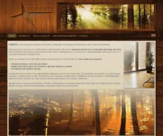 Foreste.com(FORESTE es una empresa dedicada a los productos forestales y de la industria maderera) Screenshot