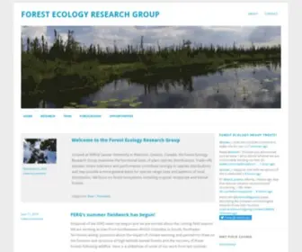 Forestecology.ca(Forest Ecology Research Group) Screenshot