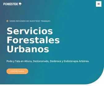 Forestek.es(Servicios Forestales Urbanos) Screenshot