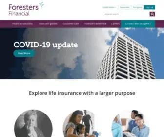 Foresters.com(Foresters Financial) Screenshot