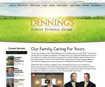 Forestfuneralhome.com(Forest Funeral Home located in Forest) Screenshot