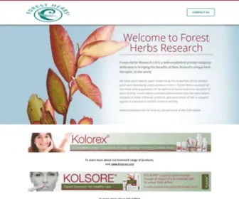 Forestherbs.co.nz(Forest Herbs Research) Screenshot