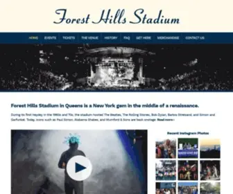Foresthillsstadium.com(Forest Hills Stadium in Queens) Screenshot