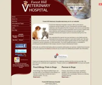 Foresthillvet.com(Forest Hill Veterinary Hospital l Veterinarian Auburn) Screenshot