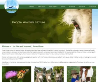 Foresthorse.com(Care for wild horses and burros) Screenshot