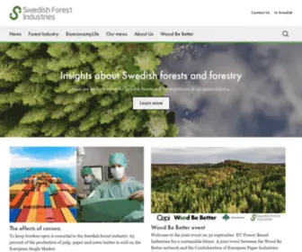 Forestindustries.se(Start page) Screenshot