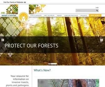 Forestinvasives.ca(Forest Invasives Canada) Screenshot