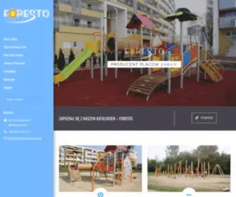 Foresto-Placezabaw.pl(Bezpieczne, drewniane place zabaw, projektowanie) Screenshot