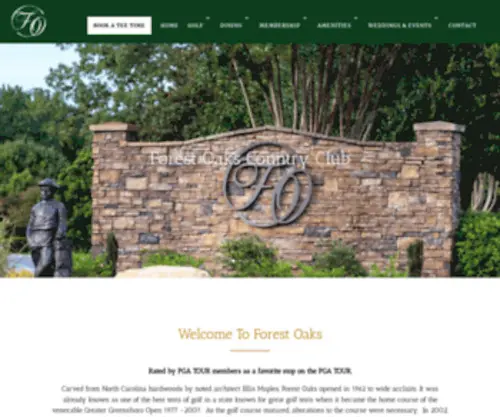 Forestoakscountryclub.com(Forest Oaks Golf Club) Screenshot