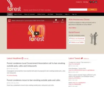 Forestonline.org(Voice and friend of the smoker) Screenshot