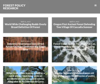 Forestpolicyresearch.org(Forest Policy Research) Screenshot