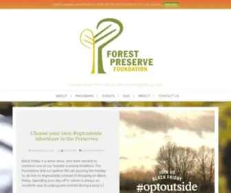 Forestpreservefoundation.org(Nature does the inviting) Screenshot