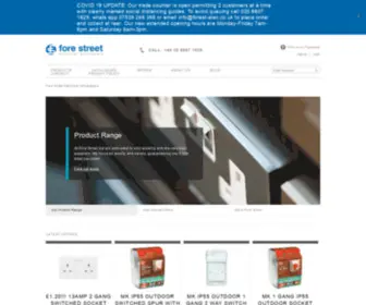 Forestreetelectricals.com(Fore Street Electrical Wholesalers) Screenshot