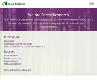 Forestresearch.gov.uk(Forest Research) Screenshot