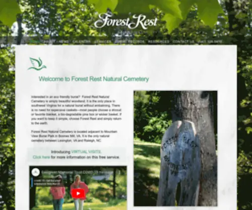Forestrestnaturalcemetery.com(Forest Rest Natural Cemetery) Screenshot