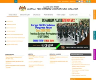 Forestry.gov.my(Jabatan Perhutanan Semenanjung Malaysia) Screenshot