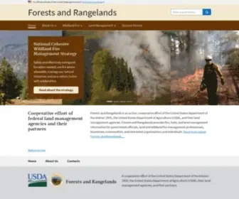 Forestsandrangelands.gov(Forests and Rangelands) Screenshot