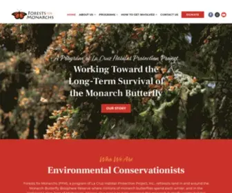 Forestsformonarchs.org(Forest Restoration) Screenshot