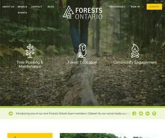 Forestsontario.ca(Forests Ontario) Screenshot