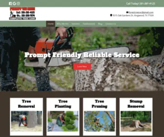 Foresttreeservicekingwood.com(Tree Trimming & Stump Grinding Service in Kingwood) Screenshot