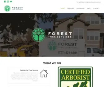 Foresttreeservices.com(Tree Services Santa Rosa CA) Screenshot