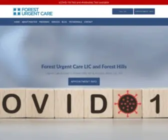 Foresturgentcare.com(Now providing Telehealth visits) Screenshot