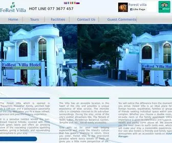 Forestvilla.lk(Kandy Hotels) Screenshot