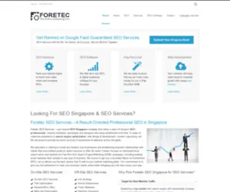 Foretec.com.sg(Foretec Pte Ltd) Screenshot