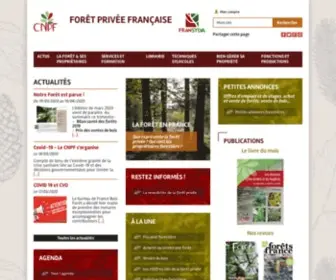 Foretpriveefrancaise.com(Forêt Privée Française) Screenshot