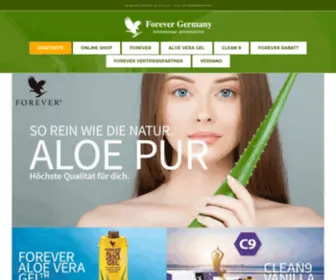 Forever-Germany.de(Aloe Vera Shop) Screenshot