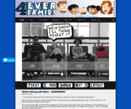 Forevercomic.com(Forever Family Comic) Screenshot