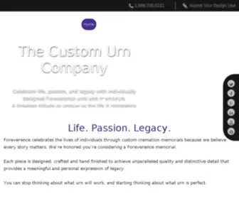 Foreverence.com(Create the Perfect Custom Urn to Celebrate Life & Legacy) Screenshot