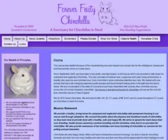 Foreverfeistychinchilla.org(Chinchilla Rescue) Screenshot