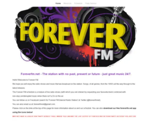 Foreverfm.net(Foreverfm) Screenshot