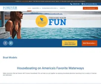 Foreverhouseboats.com(Forever Houseboats) Screenshot