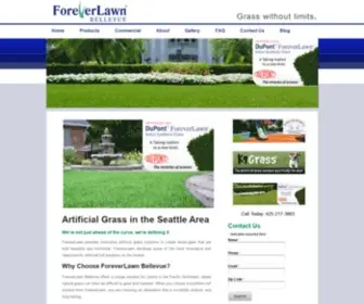 Foreverlawnbellevue.com(Synthetic Grass Solutions) Screenshot