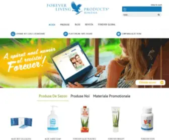 Foreverliving.ro(Forever Living Products) Screenshot