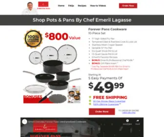 Foreverpans.com(Get Special TV Offer Now) Screenshot