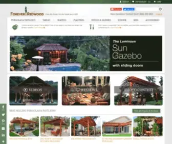 Foreverredwood.com(Redwood Furniture) Screenshot