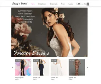 Foreversassys.com(Orlando's Sassy's Bridal in Oviedo Mall) Screenshot