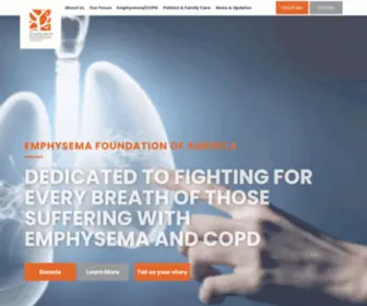 Foreverybreath.org(The Emphysema Foundation of America) Screenshot