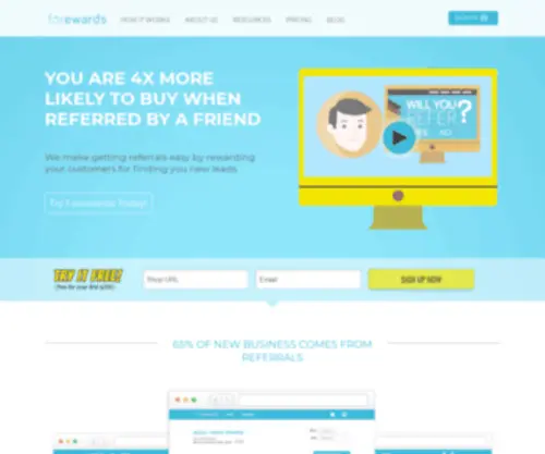 Forewardsapp.com(Referral Marketing Software) Screenshot