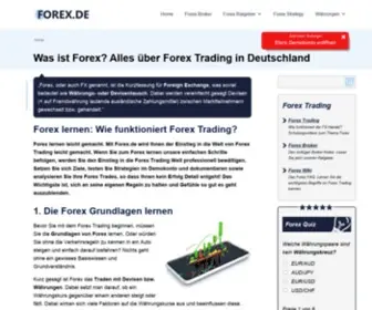 Forex.de(Wir erklären Ihnen Forex) Screenshot