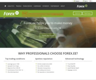 Forex.ee(ECN/STP FX Broker) Screenshot