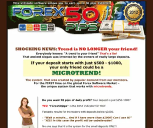 Forex50Pips.com(Forex 50 Pips) Screenshot