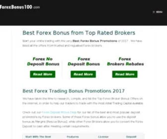 Forexbonus100.com(Forex Bonus 100.com) Screenshot
