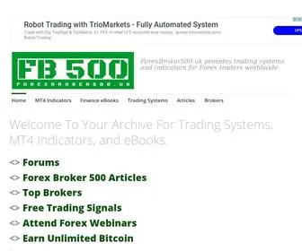 Forexbroker500.uk(Provide trading systems and indicators for traders worldwide) Screenshot