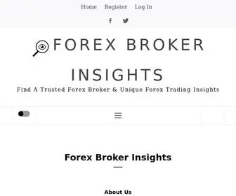 Forexbrokerinsights.com(Forex Brokers & Traders Provide Unique Industry Insight To Forex Traders) Screenshot