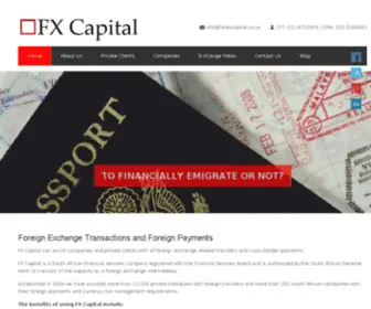 Forexcapital.co.za(Cross-border Financial and Immigration Solutions) Screenshot