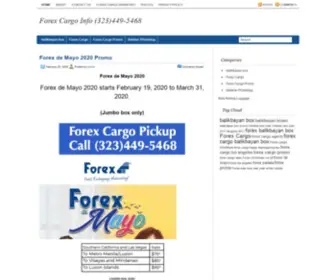 Forexcargo-Info.com(Forex Cargo Info) Screenshot